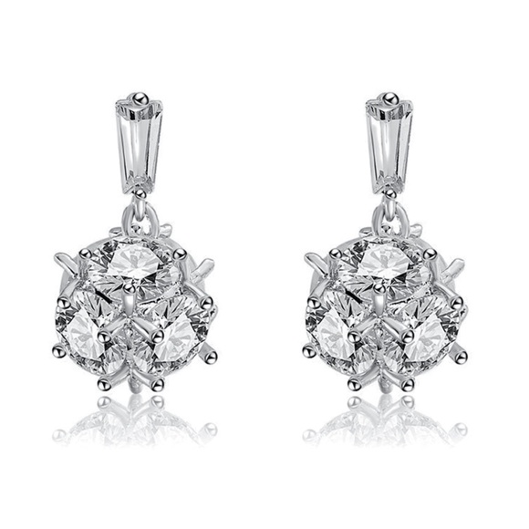 Jewelry - Silver CZ Ball Stud Earrings